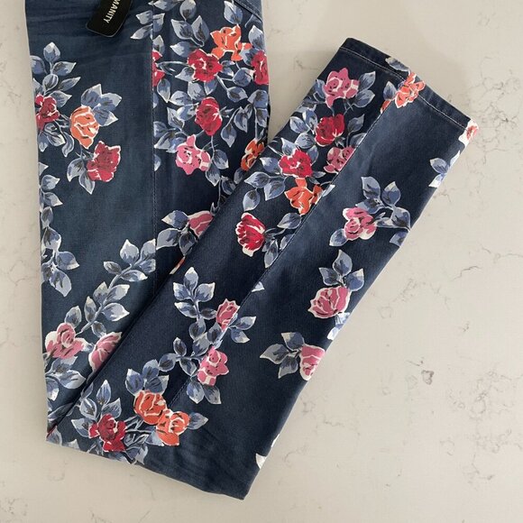 Aritzia Citizens of Humanity Mandy HiWaist Retro Slim RollUp Jeans Rose Navy 24 - Picture 15 of 16